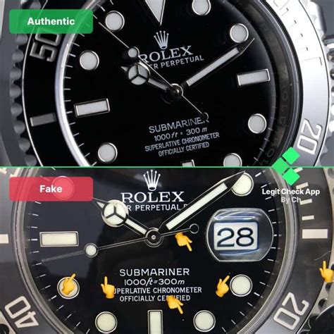 rolex submariner vs real